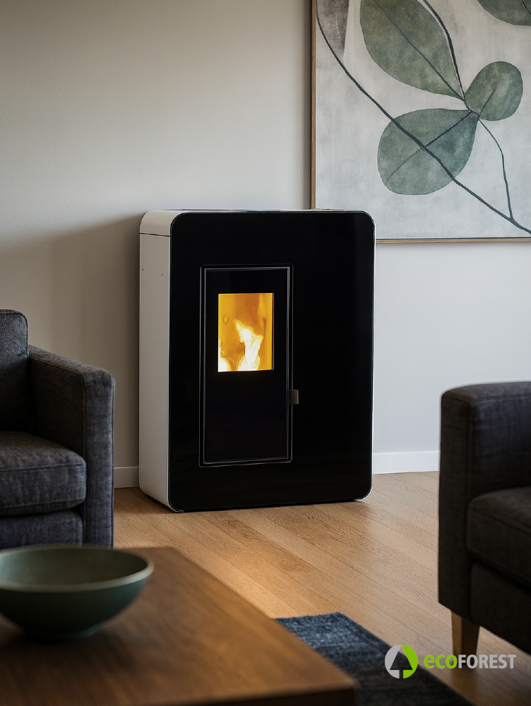 Estufa de pellets Ecoforest Ibiza canalizable 11kW