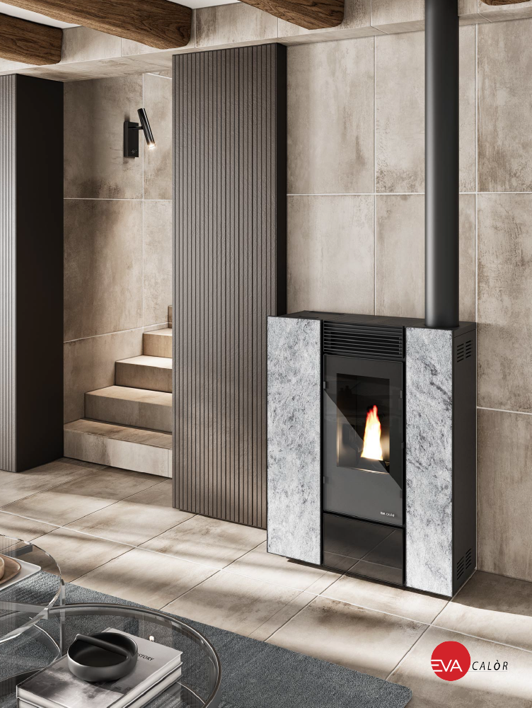 Estufa de pellets Rachele Eva Calor 10kw