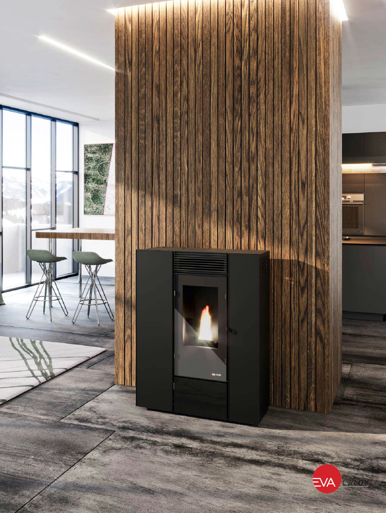 Estufa de pellets Viola canalizable Eva Calor 10kw