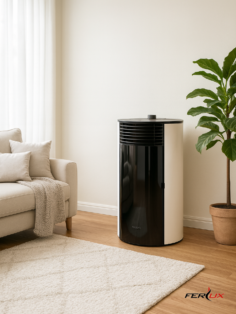 Estufa de pellets Ferlux Helen Steel 6kW | 8kW | 10kW