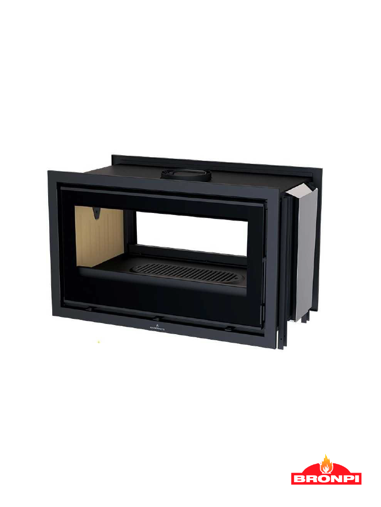 Insertable de leña doble cara Bronpi Cairo 90D